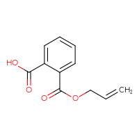Chemical structure of 2-[(prop-2-en-1-yloxy)carbonyl]benzoic acid - CSSB00010423521