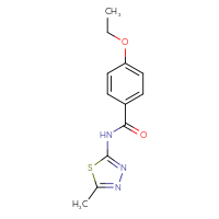 Chemical structure of 4-ethoxy-N-(5-methyl-1,3,4-thiadiazol-2-yl)benzamide - CSSB00047987139