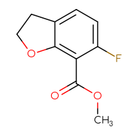Chemical structure of methyl 6-fluoro-2,3-dihydro-1-benzofuran-7-carboxylate - CSSB00134598157