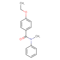 Chemical structure of 4-ethoxy-N-methyl-N-phenylbenzamide - CSSB00046089429