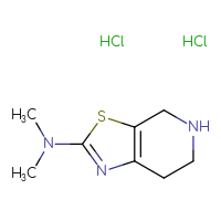 Chemical structure of N,N-dimethyl-4H,5H,6H,7H-[1,3]thiazolo[5,4-c]pyridin-2-amine dihydrochloride - CSSB00025774022