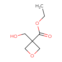 Chemical structure of ethyl 3-(hydroxymethyl)oxetane-3-carboxylate - CSSB00016235424