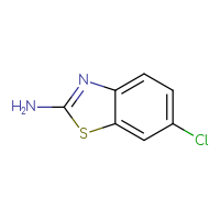 Chemical structure of 6-chloro-1,3-benzothiazol-2-amine - CSSB00000183554