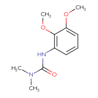 Chemical structure of 1-(2,3-dimethoxyphenyl)-3,3-dimethylurea - CSSB02147661270