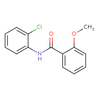 Chemical structure of N-(2-chlorophenyl)-2-methoxybenzamide - CSSB00026308193