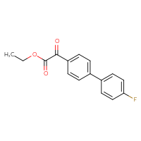 Chemical structure of ethyl 2-{4'-fluoro-[1,1'-biphenyl]-4-yl}-2-oxoacetate - CSSB03592852687