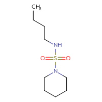Chemical structure of N-butylpiperidine-1-sulfonamide - CSMB00027845546