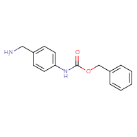 Chemical structure of benzyl N-[4-(aminomethyl)phenyl]carbamate - CSSB00011289580