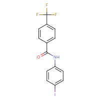 Chemical structure of N-(4-iodophenyl)-4-(trifluoromethyl)benzamide - CSSB00035873816