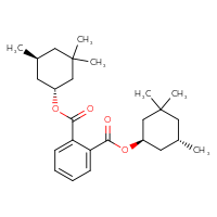 Chemical structure of 1,2-bis[(1R,5S)-3,3,5-trimethylcyclohexyl] benzene-1,2-dicarboxylate - CSSB00134617121