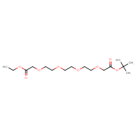 Chemical structure of 1-tert-butyl 14-ethyl 3,6,9,12-tetraoxatetradecanedioate - CSSB14863684031