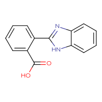 Chemical structure of 2-(1H-1,3-benzodiazol-2-yl)benzoic acid - CSSB00000489489