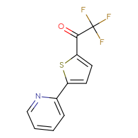Chemical structure of 2,2,2-trifluoro-1-[5-(pyridin-2-yl)thiophen-2-yl]ethan-1-one - CSSB03567346222