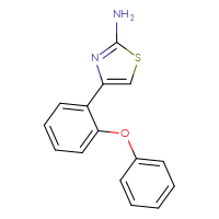 Chemical structure of 4-(2-phenoxyphenyl)-1,3-thiazol-2-amine - CSSB00103045810