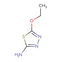 Chemical structure of 5-ethoxy-1,3,4-thiadiazol-2-amine - CSSB00000123958
