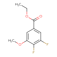 Chemical structure of ethyl 3,4-difluoro-5-methoxybenzoate - CSSB00010240680