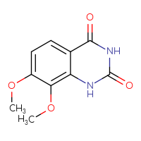 Chemical structure of 7,8-dimethoxy-1,2,3,4-tetrahydroquinazoline-2,4-dione - CSSB00010167477