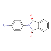 Chemical structure of 2-(4-aminophenyl)-2,3-dihydro-1H-isoindole-1,3-dione - CSSB00015207207