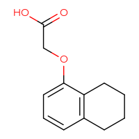 Chemical structure of 2-(5,6,7,8-tetrahydronaphthalen-1-yloxy)acetic acid - CSSB00000027776
