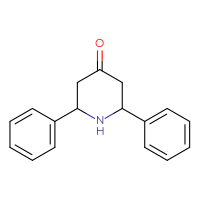 Chemical structure of 2,6-diphenylpiperidin-4-one - CSSB00103155017