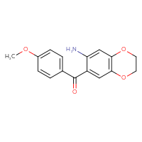 Chemical structure of 7-(4-methoxybenzoyl)-2,3-dihydro-1,4-benzodioxin-6-amine - CSSB00025718564