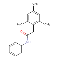 Chemical structure of N-phenyl-2-(2,4,6-trimethylphenyl)acetamide - CSSB00103802013