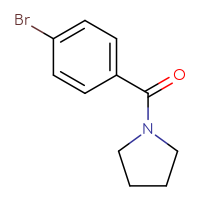 Chemical structure of 1-(4-bromobenzoyl)pyrrolidine - CSSB00000153374