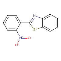 Chemical structure of 2-(2-nitrophenyl)-1,3-benzothiazole - CSSB00102589136