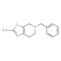 Chemical structure of 5-benzyl-4H,5H,6H,7H-[1,3]thiazolo[5,4-c]pyridin-2-amine - CSSB00000185088