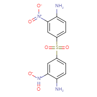 Chemical structure of 4-(4-amino-3-nitrobenzenesulfonyl)-2-nitroaniline - CSSB00160239189