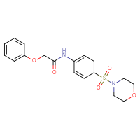 Chemical structure of N-[4-(morpholine-4-sulfonyl)phenyl]-2-phenoxyacetamide - CSSB00046083458