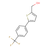Chemical structure of {5-[4-(trifluoromethyl)phenyl]thiophen-2-yl}methanol - CSSB00050786573