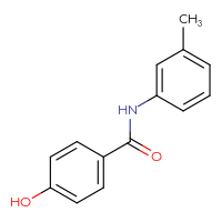 Chemical structure of 4-hydroxy-N-(3-methylphenyl)benzamide - CSSB00000390747