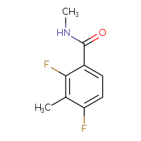 Chemical structure of 2,4-difluoro-N,3-dimethylbenzamide - CSSB06430728048