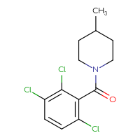 Chemical structure of 4-methyl-1-(2,3,6-trichlorobenzoyl)piperidine - CSSB00121729781