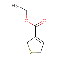 Chemical structure of ethyl 2,5-dihydrothiophene-3-carboxylate - CSSB00009826236