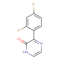 Chemical structure of 3-(2,4-difluorophenyl)-1,2-dihydropyrazin-2-one - CSSB00013218687