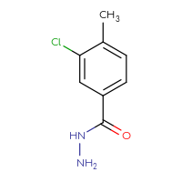 Chemical structure of 3-chloro-4-methylbenzohydrazide - CSSB00011823865