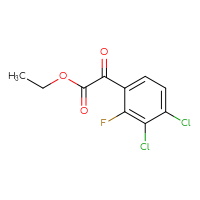 Chemical structure of ethyl 2-(3,4-dichloro-2-fluorophenyl)-2-oxoacetate - CSSB14837273829