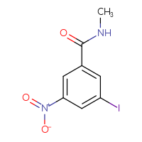 Chemical structure of 3-iodo-N-methyl-5-nitrobenzamide - CSSB00021327582