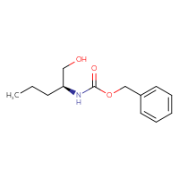 Chemical structure of benzyl N-[(2S)-1-hydroxypentan-2-yl]carbamate - CSSB06368771931