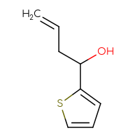 Chemical structure of 1-(thiophen-2-yl)but-3-en-1-ol - CSSB00011466440