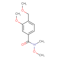 Chemical structure of N,3-dimethoxy-4-(methoxymethyl)-N-methylbenzamide - CSSB01395047575