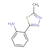 Chemical structure of 2-(5-methyl-1,3,4-thiadiazol-2-yl)aniline - CSSB00009957584