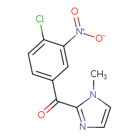 Chemical structure of 2-(4-chloro-3-nitrobenzoyl)-1-methyl-1H-imidazole - CSSB00000744775