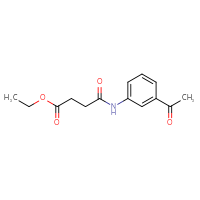 Chemical structure of ethyl 3-[(3-acetylphenyl)carbamoyl]propanoate - CSSB00000484096