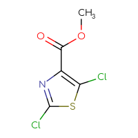 Chemical structure of methyl 2,5-dichloro-1,3-thiazole-4-carboxylate - CSSB00010988339