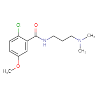 Chemical structure of 2-chloro-N-[3-(dimethylamino)propyl]-5-methoxybenzamide - CSSB06287839954
