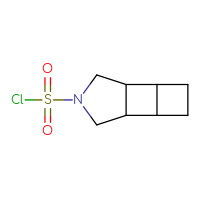 Chemical structure of 8-azatricyclo[4.3.0.0²,⁵]nonane-8-sulfonyl chloride - CSSB03551980123