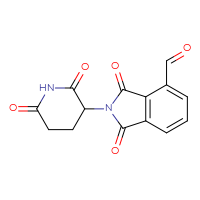 Chemical structure of 2-(2,6-dioxopiperidin-3-yl)-1,3-dioxo-2,3-dihydro-1H-isoindole-4-carbaldehyde - CSSB03619047868